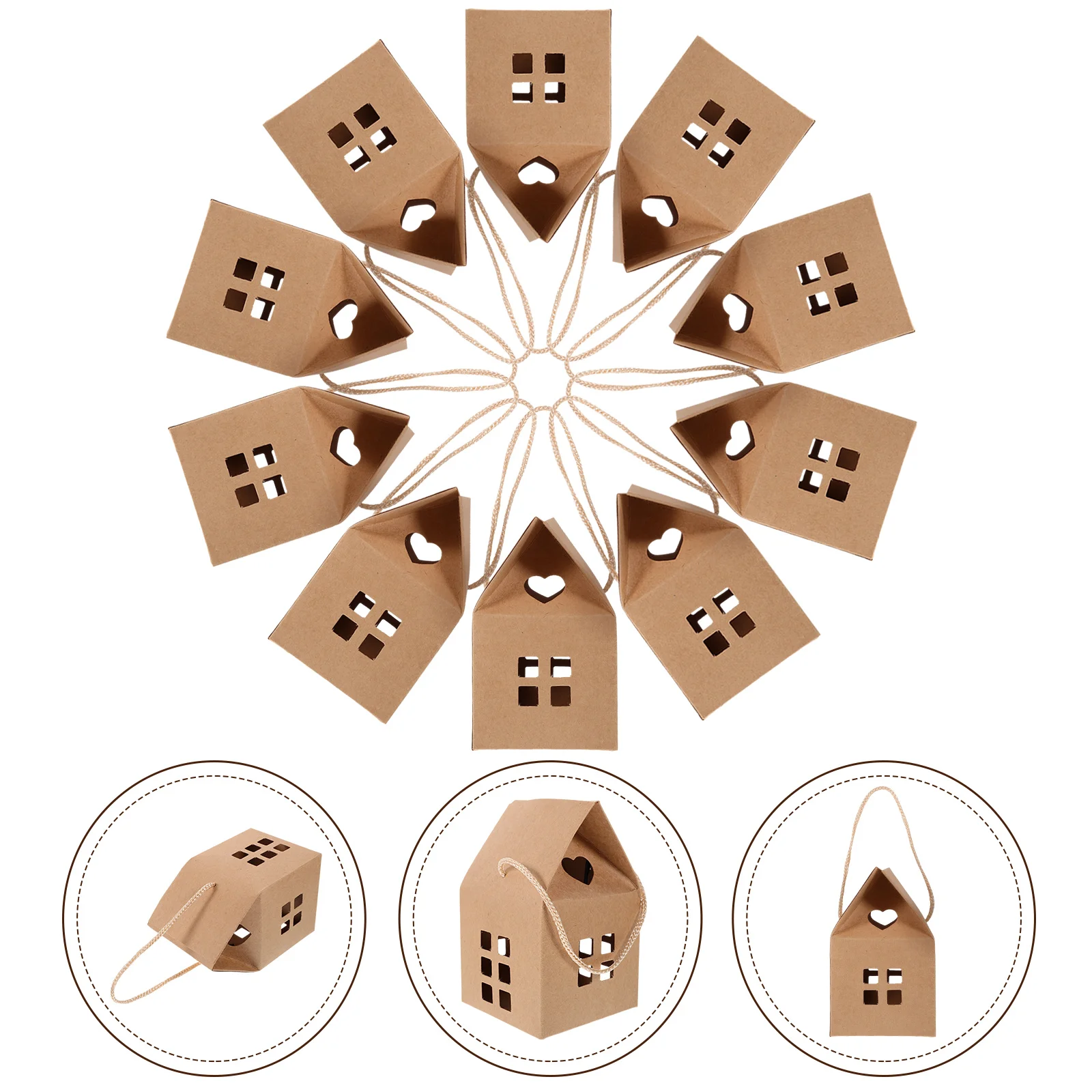 

Party Gift Box Paper Candy Boxes Wedding Favor Candy Box House Shaped Gift Boxes Birthday Event Party Decoration Supplies