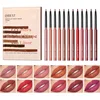 QIBEST Cross-Border Matte Lip Liner Set — 12-Color Assortment, Nude Shades, Waterproof, Lip Contouring Pencils 1