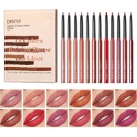 QIBEST Cross-Border Matte Lip Liner Set — 12-Color Assortment, Nude Shades, Waterproof, Lip Contouring Pencils 1