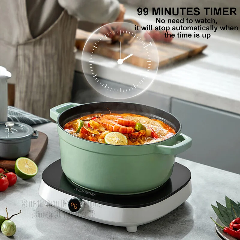 SUPOR Induction Cooker Youth For Home 2100W Power 9 Levels Of Power Adjustable Low Continuous Kitchen Cooker