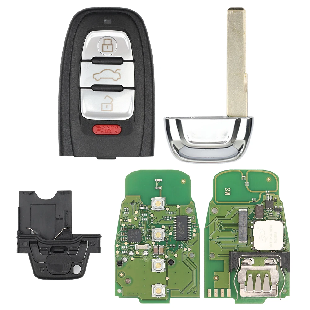 LIXIANG 8T0959754F 4G0959754J Full Smart Remote Car Key Fob For Audi A4 A5 A6L A7 A8 Q5 Keyless Go 754J 315/433Mhz pcf7945AC Chi
