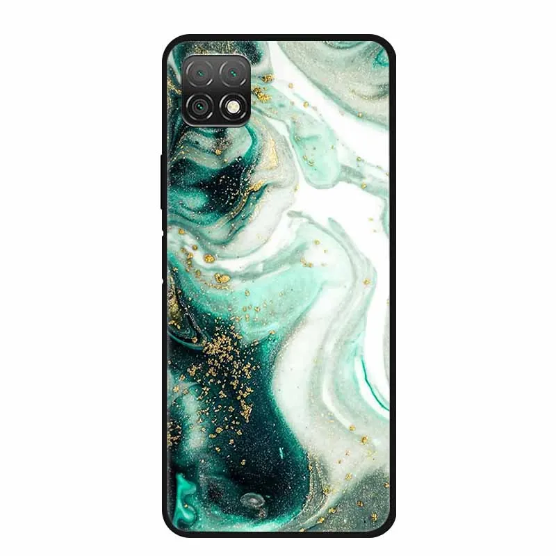 Marble Soft TPU Silicone Phone Case with Fashionable Cartoon Design