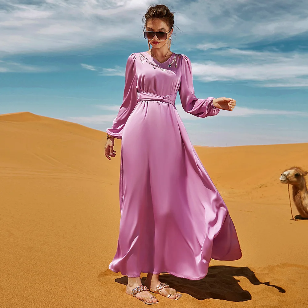 slim fit dress slacks Fashion Hijab Dress Islamic Clothing For Women Robe Traditional Costum –  Alicetheluxe main image 1