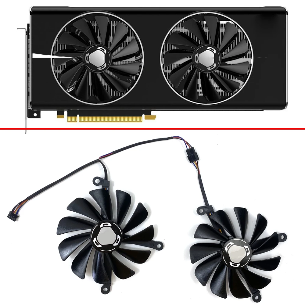 Fdc10U12S9-C Muslimah Ventola Di Raffreddamento A 4Pin Da 95Mm Rx5700 Xt Ventola Gpu Per Ventole Per Schede Ultra Grafiche Xfx Radeon Rx5700 5700 Xt T