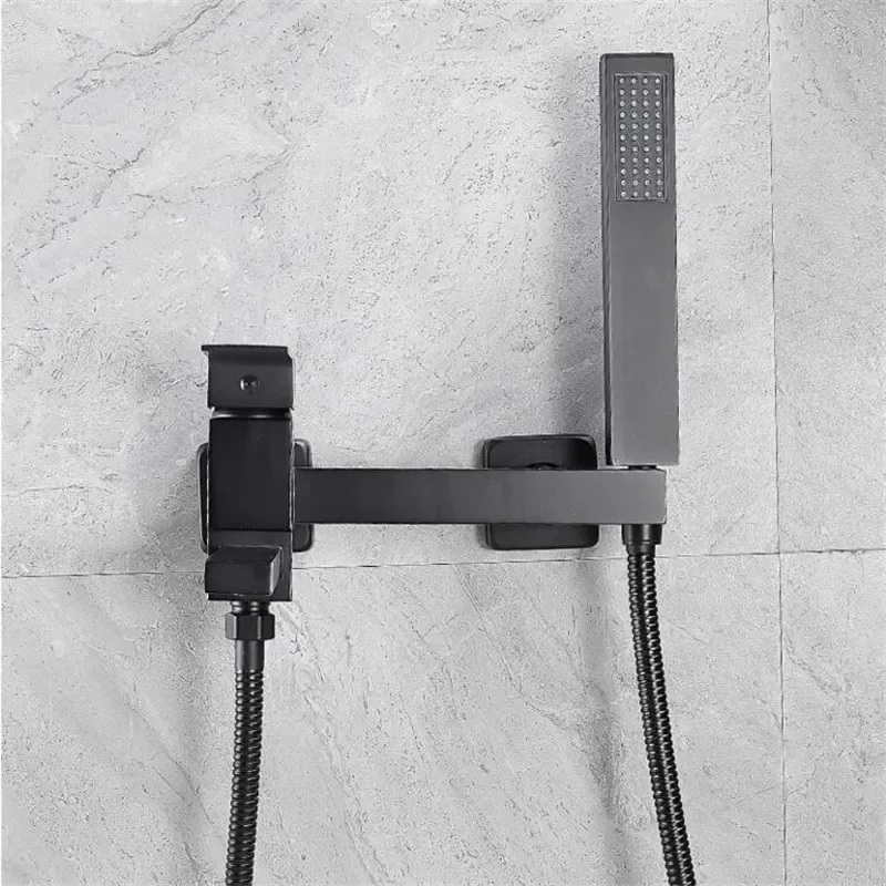 Description Picture 6 of itemBathtub Shower Set Wall Mounted Black Rotatable Bathtub Faucet,Bidet Bathroom Bath Mixer Tap Brass