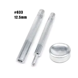 Versatile Metal Snap Button Kit for Leather and Fabric Repair (Tools for 633)