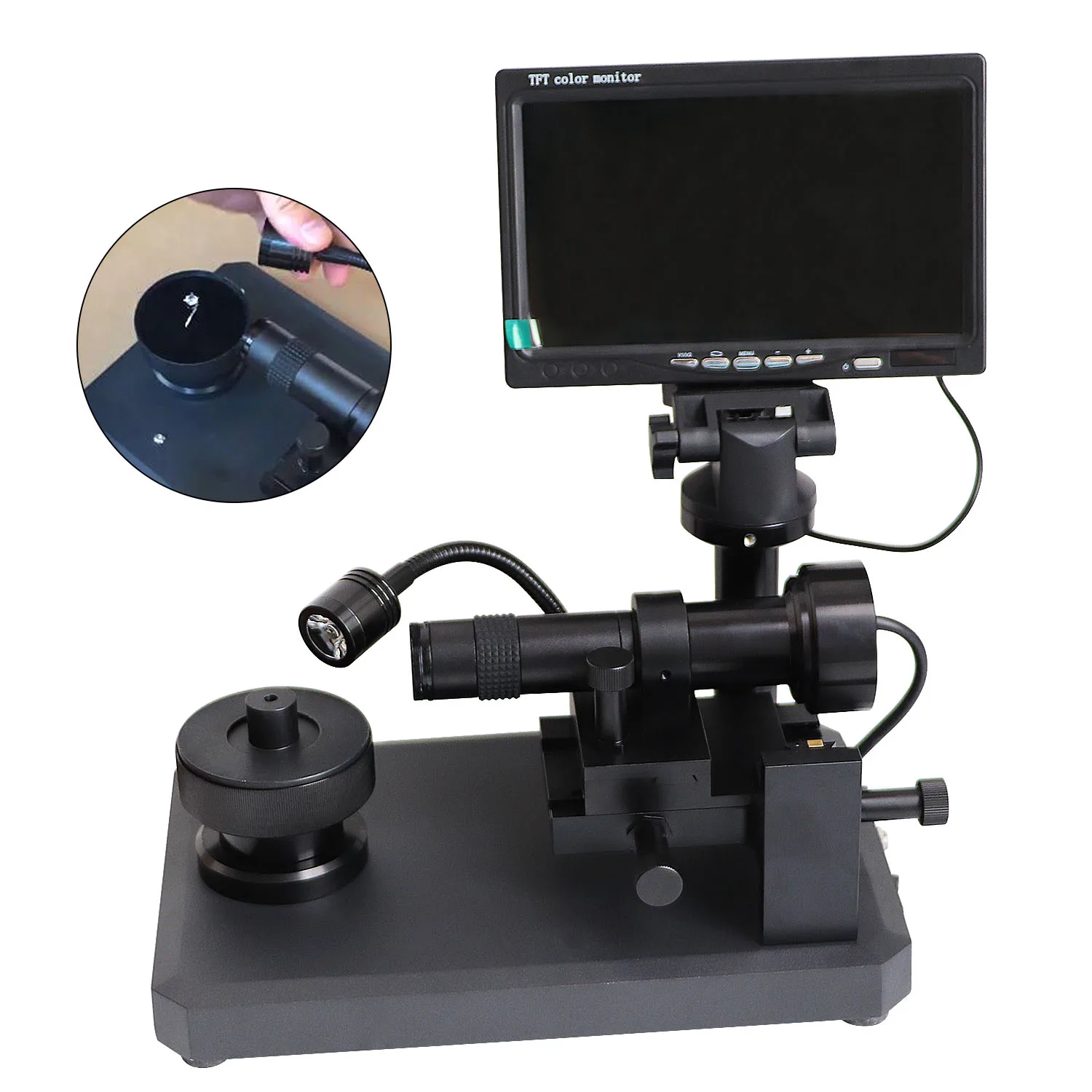 

7" Lcd Digital Electronic Microscope Diamond Inscription Viewer Endoscope Magnifier Camera Appraisal Instrument Hd Waist Mirror