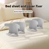 4pcs/set Bed Sheet Fixing Clip Invisible Bed Cover Fastener Quilt Sheet Straps Holder Clip Non-slip Fixing Device Bedsheet Clips 2
