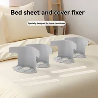 4pcs/set Bed Sheet Fixing Clip Invisible Bed Cover Fastener Quilt Sheet Straps Holder Clip Non-slip Fixing Device Bedsheet Clips 2