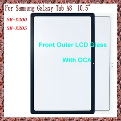 Premium Touch Screen Panel with OCA for 10.5 Tablet Front Outer LCD Glass Lens (Only Glass With OCA)