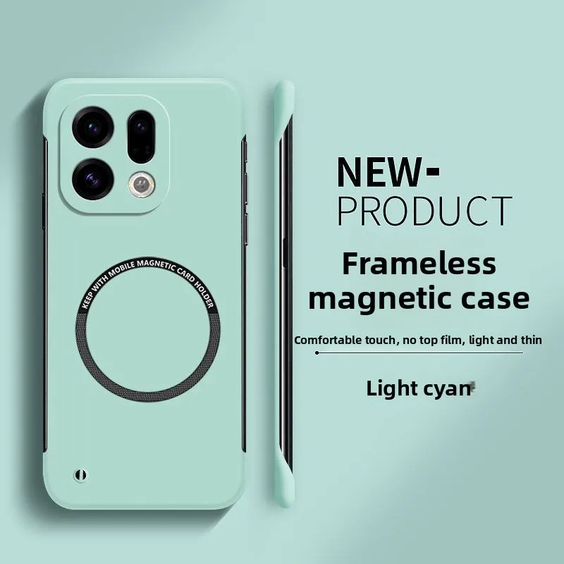 Ultra Thin Frameless Magnetic Phone Case - Rugged Matte Protective Cover