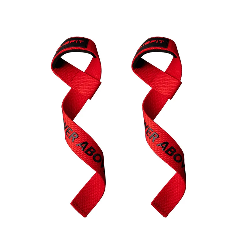 1Pair Gym Lifting Straps Deadlift Fitness Gloves Weight Lifting Anti-slip Hand Grips Wrist Straps Support Powerlifting Training 5
