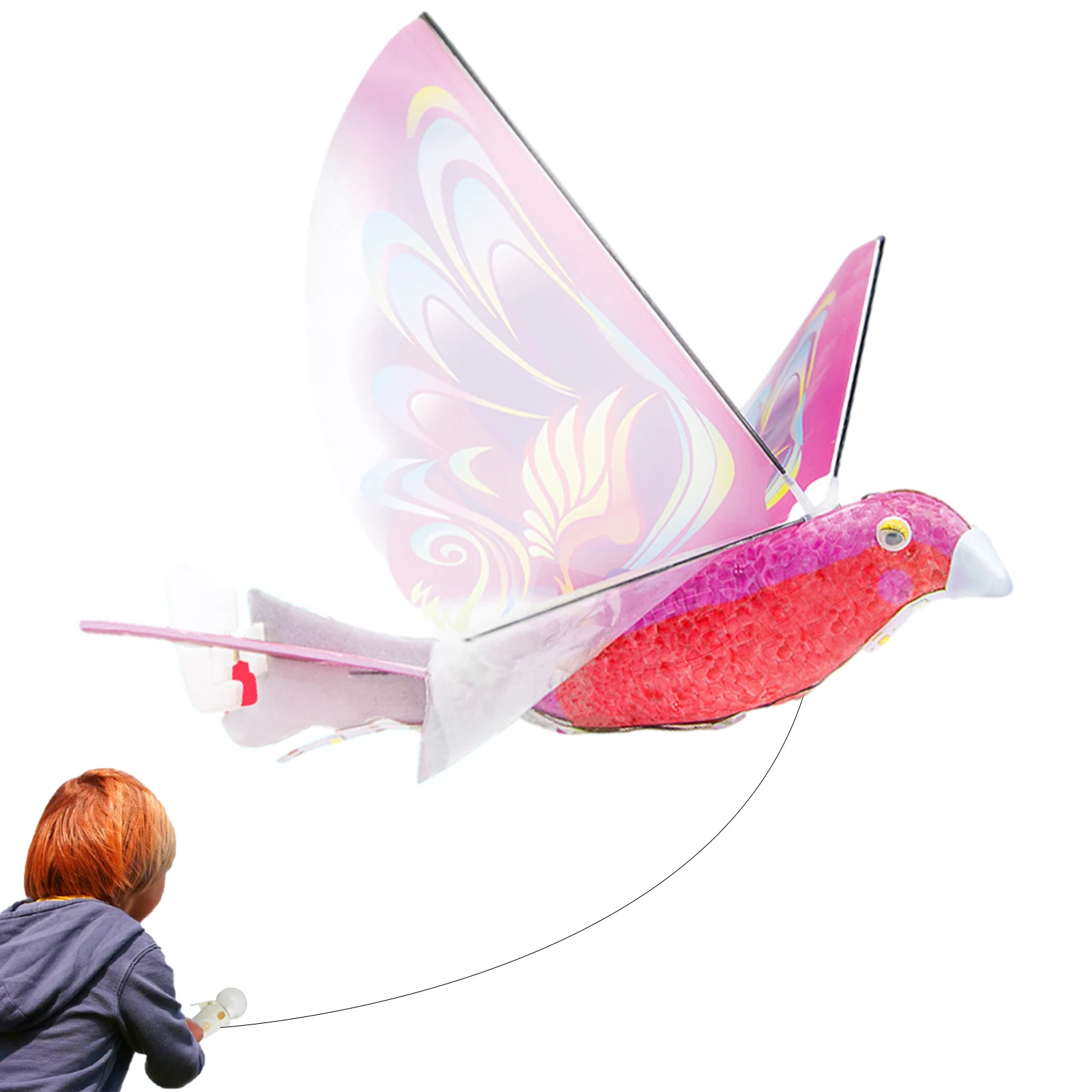 Flying Bird Toy Adjustable Tail RC Flying Toys With Remote Controller