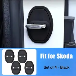 Enhanced Car Door Lock Protection Cover - Anti - Collision Design (Skoda - DA - 4pcs)