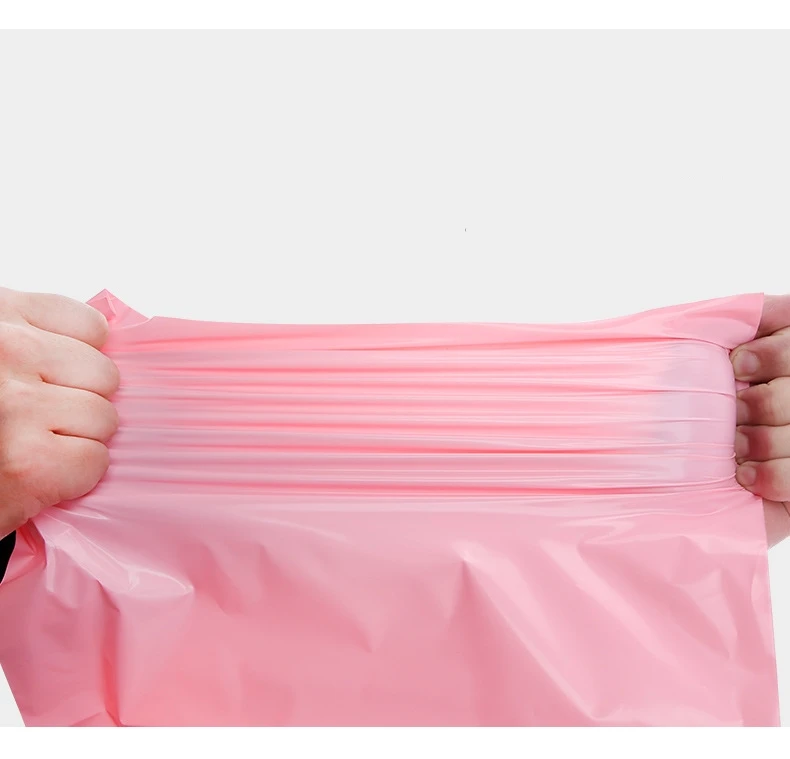 50Pcs Mail Bags Pink Translucent Courier Packing Bags Self Adhesive Storage Waterproof Material Envelope Mailer Postal Bag