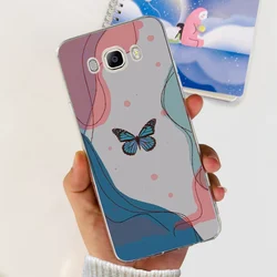 Floral Clear Silicone Soft Phone Case Cover - Samsung J7 2016 (Case - c69)