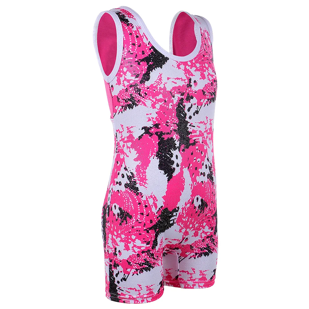 BAOHULU Ballet Leotard Gymnastics Girls Sleeveless Tank Leotard Dance Bodysuit Toddler Ballet Costume Sparkled Clothing