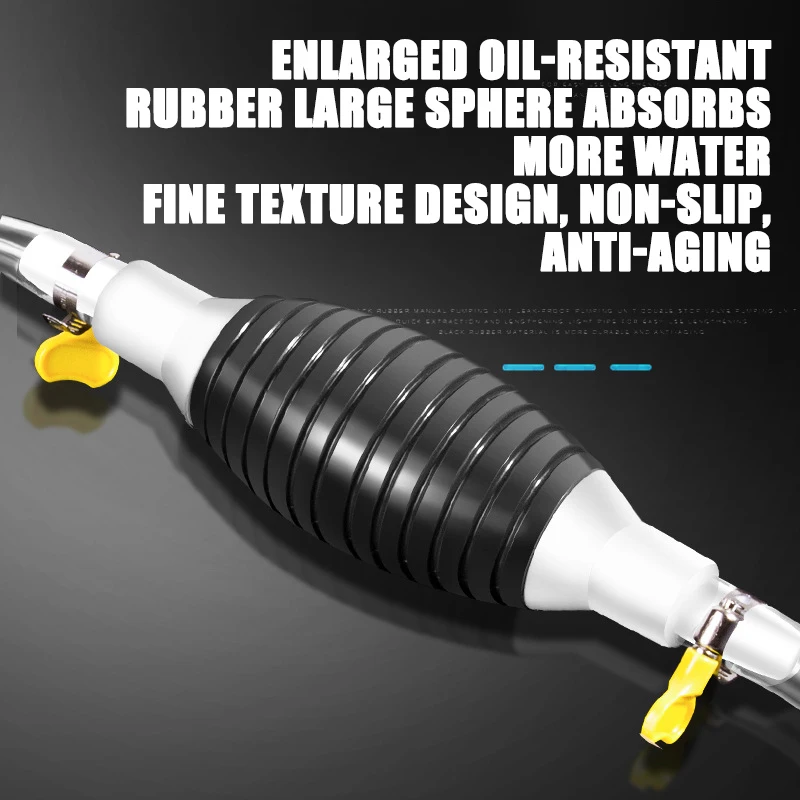 Car Universal Fuel Saver Fuel Hand Pump High Flow Siphon Portable Manual Car Transfer for Gas Gasoline Petrol Diesel Oil Liquid