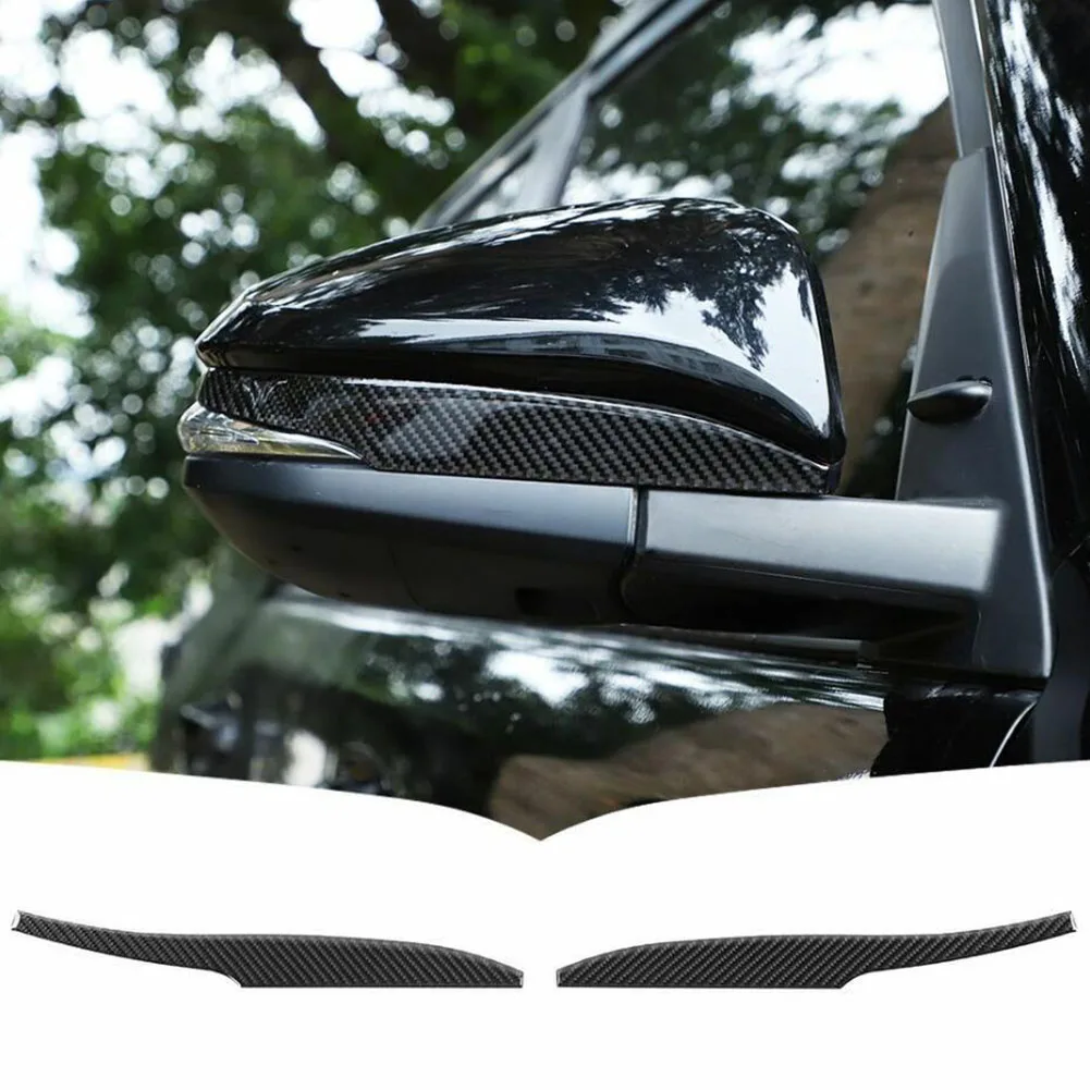 

2pc Car Rearview Mirror Anti-collision Decorative Strips Interior Modified Car Interior Accessories For 4Runner 2010+ For Toyota