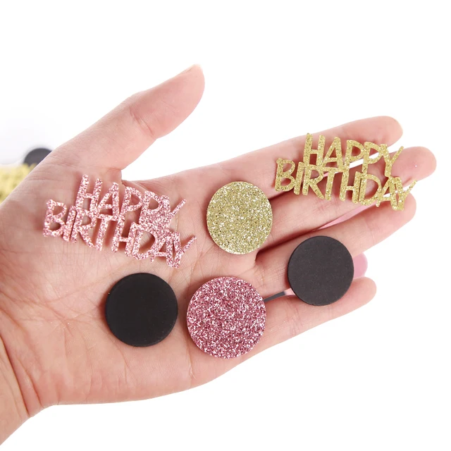 Coriandoli Compleanno - 30g Oro Rosa, 10g Argento Stelle, 20g Scritte Happy Birthday, Per Feste E Decorazioni - Foto 6