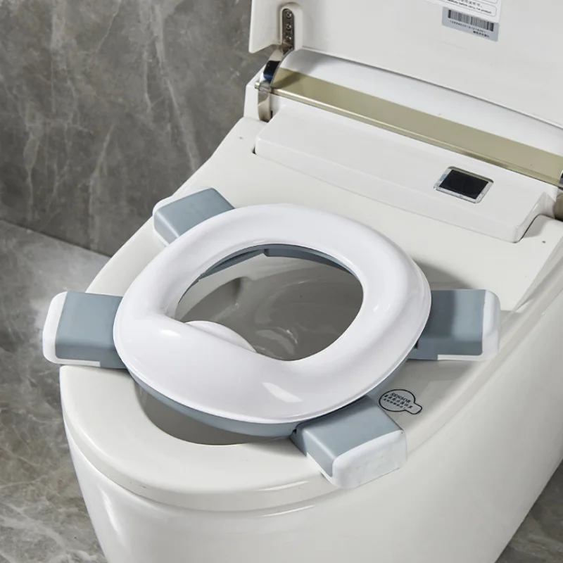 3 in 1 Travel Toilet Seat Foldable Children Potty with Bags Baby Pot Portable Silicone Baby Potty Training Toilet Seat for Kids 2
