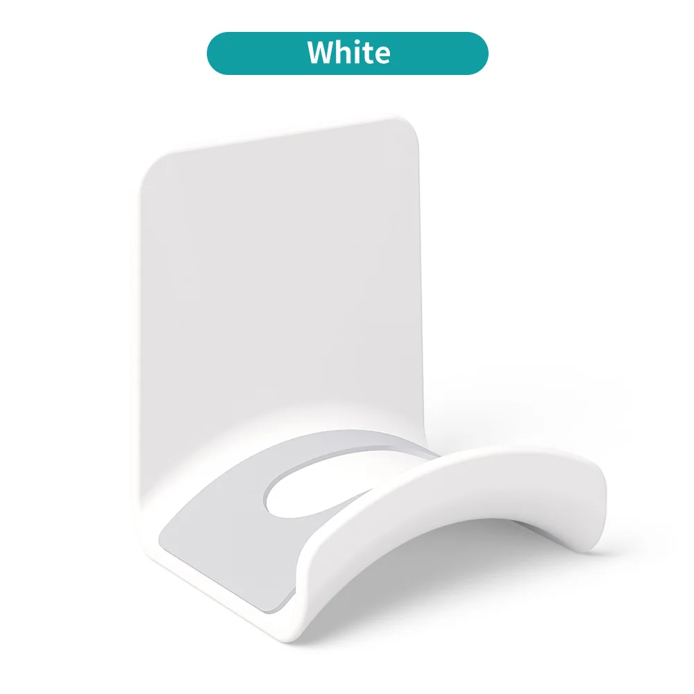 Sleek Adhesive Headphone Stand Wall Mount Under-Desk Hanger