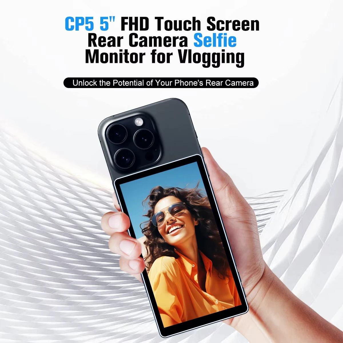심볼 CP5 5인치 FHD 터치스크린 후면 카메라 셀카 모니터 스크린용 마그네틱 실리콘 케이스
