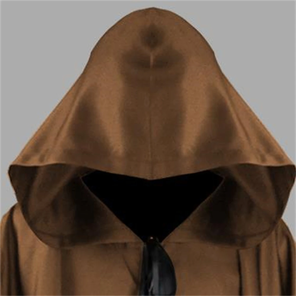 Description Picture 4 of itemWizard Hooded Cosplay Demon Medieval Robe Cloak Suit Carnival Slayer Gothic Zipper Cosplay Men Women Loose Long Sleeve Monk