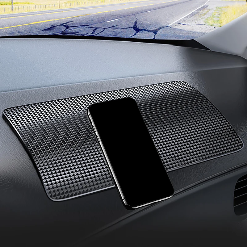 Car Dashboard Sticky Anti-Slip Mat Car Styling Interior Non Slip Mat Heat Resistant Dashboard Phone Sunglasses Holder