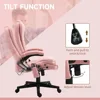 6 Point Vibrating Massage Office Chair with Heat,Velvet High Back Executive Office Chair with Reclining Backrest,Padded Armrests 6