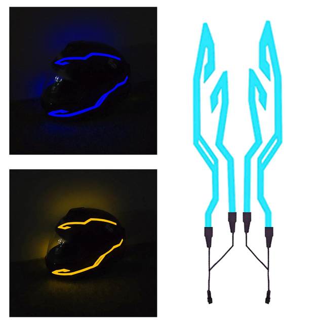 Motorcycle Helmet LED Light Strip Motorcycle Helmet Light Gifts Easy