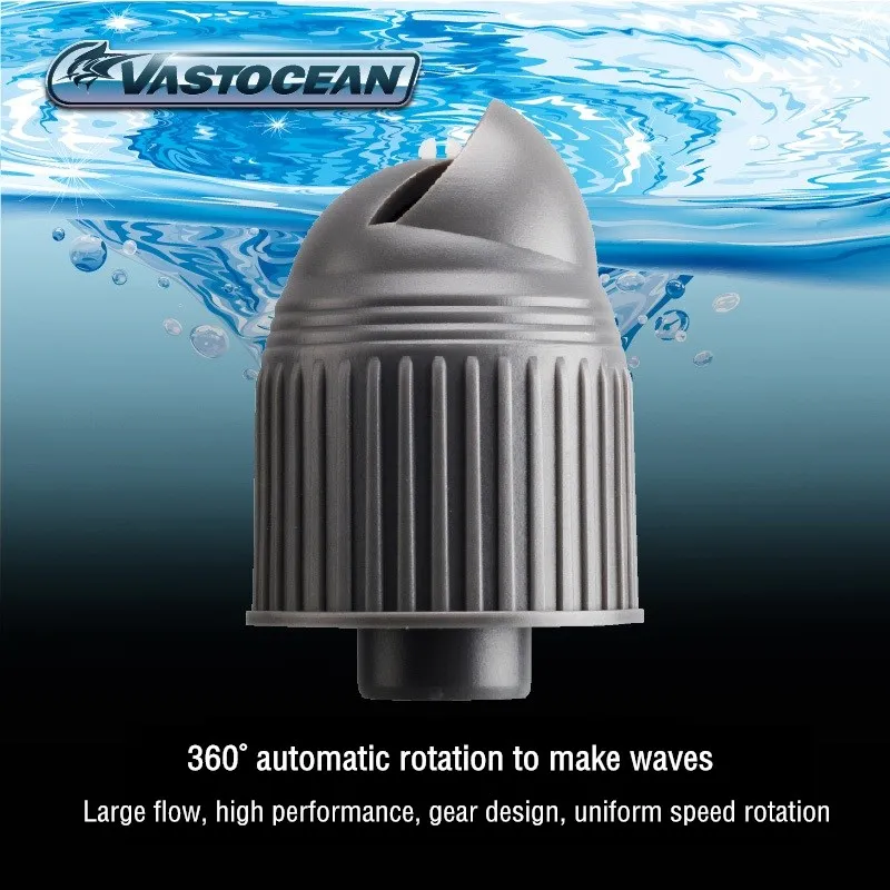 360&deg; Rotary Wavemaker Head With 3pcs Connector Submersible Aquarium Wave Maker Pump Head for Fish Tank Oxygenation filtro acuar