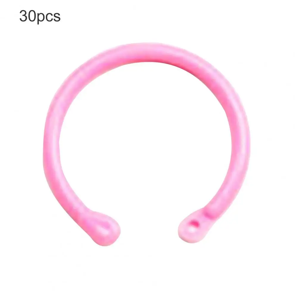 Practical Coil Binder Hoop Easy to Use Durable Binding Ring Candy Color Binding Ring 30Pcs