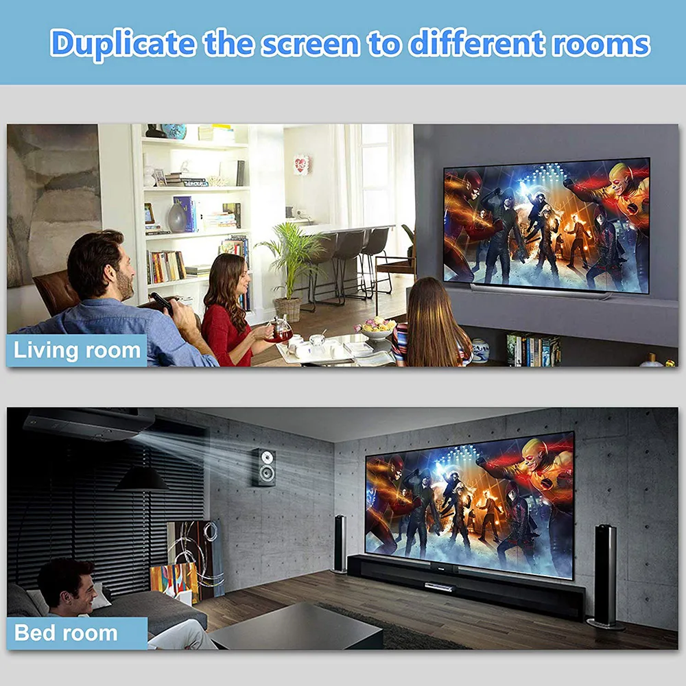 4K HDMI Splitter Switch 1x2 Video Distributor 1 in 2 out 1080P Dual Display