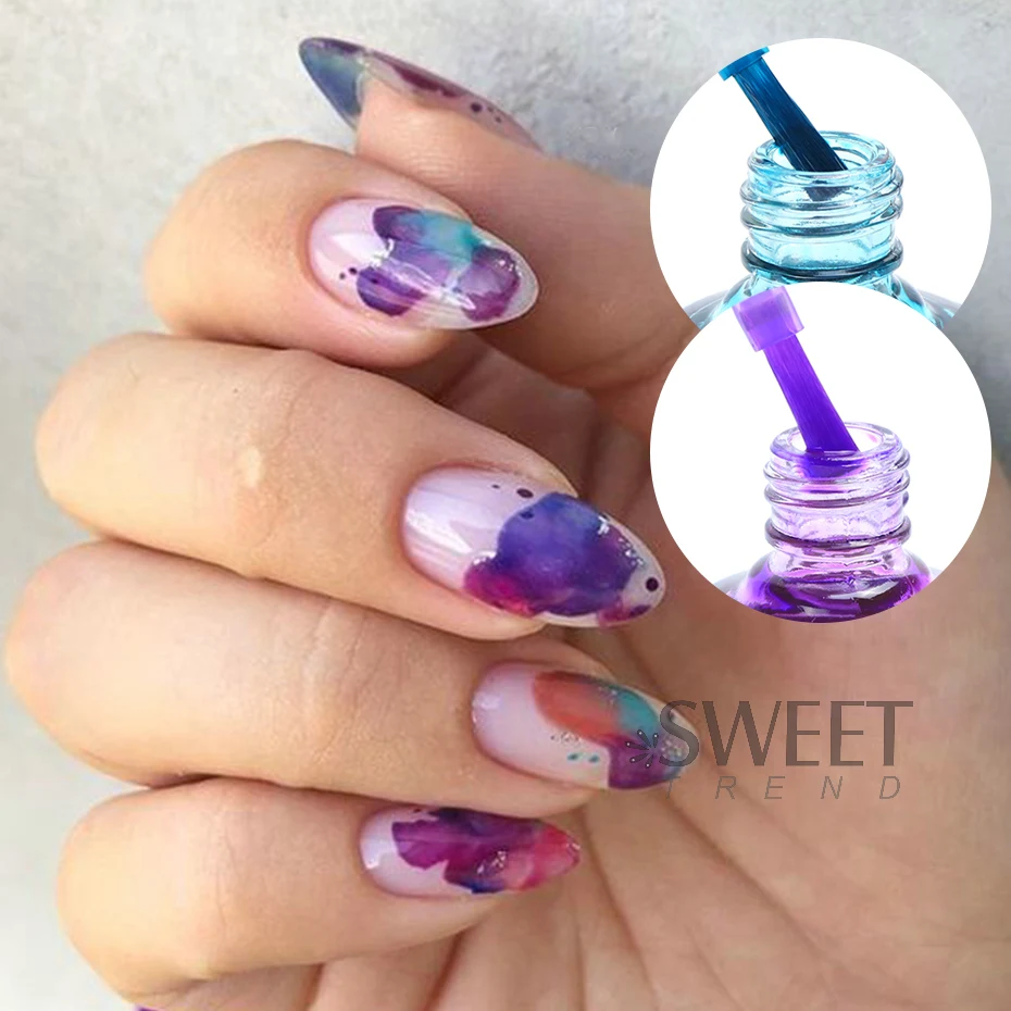 Watercolor nail art 🌸 : r/Nails