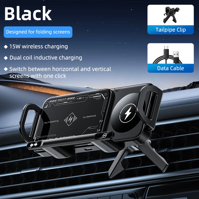 Dubbele spoel draadloze autolader voor Galaxy Z Fold 7/6/5/4/3/2/Mate