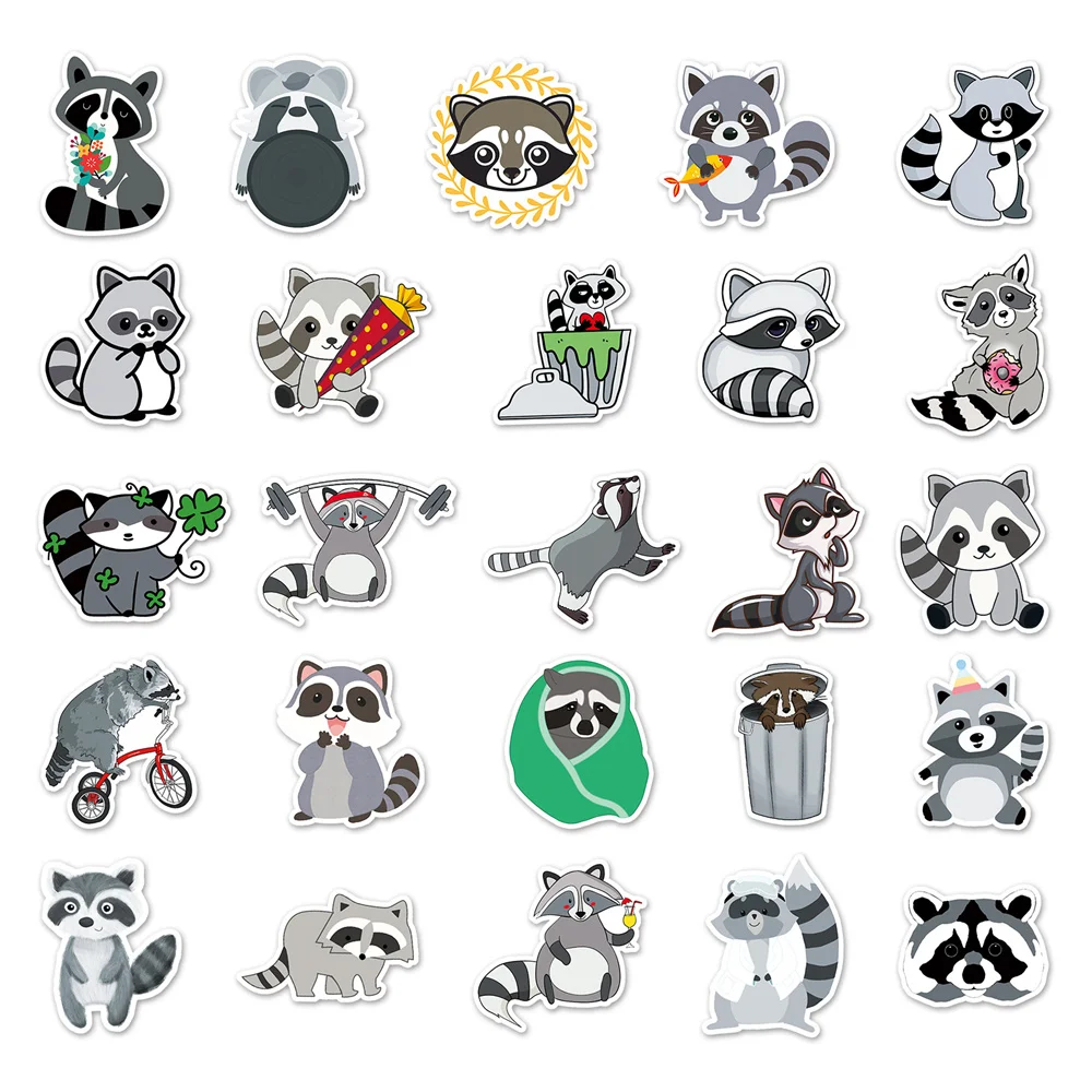 Cute Raccoon - Sticker