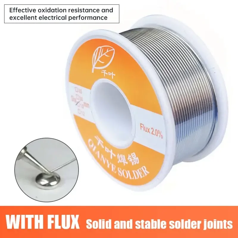 Rosin Flux Cored Lead-free Solder Wire 0.8/1.0/1.2/1.5mm Flux Reel Soldering Wire Roll for Welding Machine No-clean Tin solder keyue gasless mig welding wire 0 8mm 1 0mm flux cored self shield no gas e71t gs iron carbon steel wire for mig welding machine