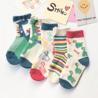 Spring and Summer Boys' Mesh Socks Summer Little Boys' Children's Cartoon Dinosaur Cotton Socks 1-12 Years Old 1
