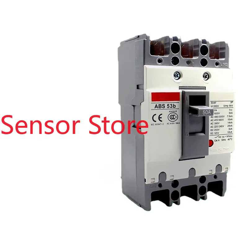 

Wuxi MEC Three-phase Molded Case Circuit Breaker ABS53b 3P 50A 40A 30A 20A