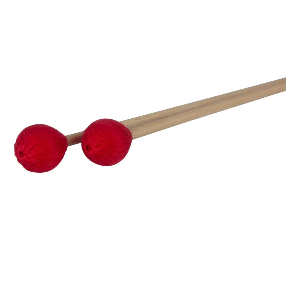 Drum Accessories 1 Pair Marimba Mallets With Beech Handle Professional Glockenspiel Xylophone Drumsticks Percussion Accessories