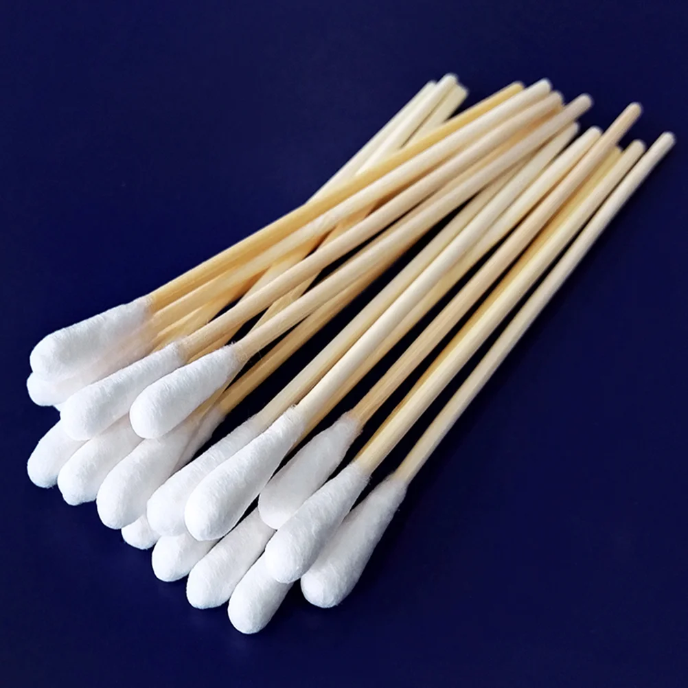 

200pcs Cotton Swabs Cotton Cleaning Swab Sponge Sticks for Inkjet Printhead Camera Optical Lens Automotive