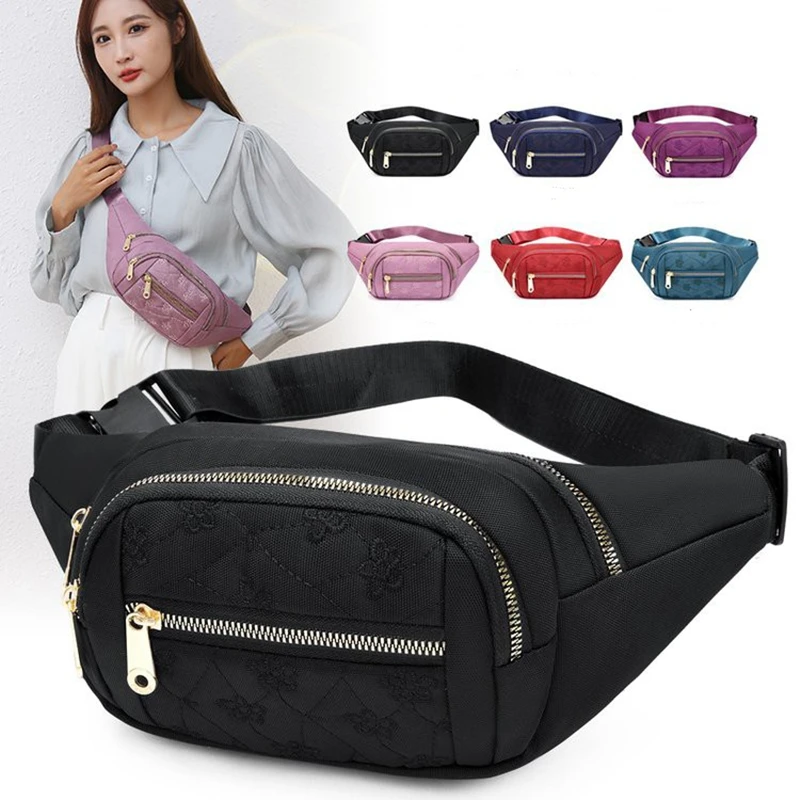 Waist Bag Chest Bag Crossbody Bag Women&rsquo;s Waist Bag Oxford Cloth Waterproof Belt Bags Designer Crossbody Chest Bag Female Fashion Fanny Pack Banana Hip Purse