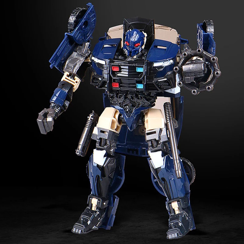Фото AOYI BMB H6001-5 18 см игрушки-трансформеры Prowl SS28 Optimus autobot из сплава Аниме экшн-фигурка модель автомобиля подарок для мальчика №3