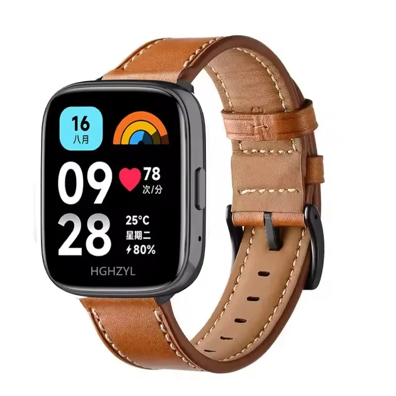 Elegant Leather Loop Strap for Smartwatch - Premium Wristband Bracelet Accessories