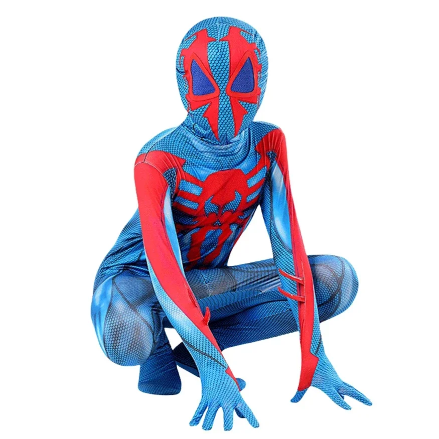 Cosplay Costumes Movie Superhero Spiderman 2099 Cosplay Costume Miguel OHara Bodysuit Jumpsuit Halloween Party Costumes Suit for