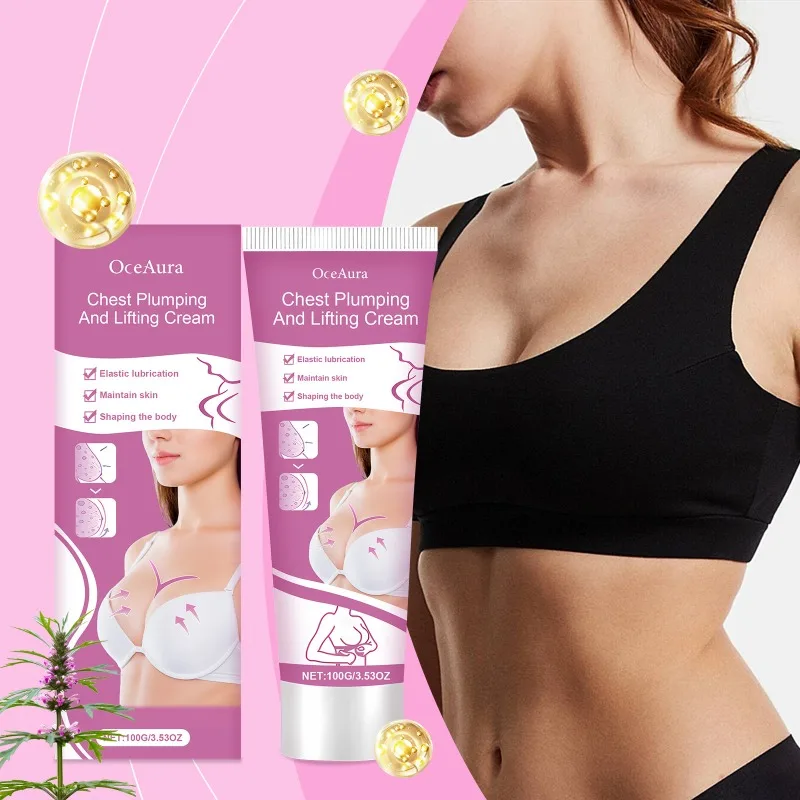 Chest Plumping And Lifting Cream Size Up Enhancer Improve Breast Flat Sagging Bust Lifting Firming Plumping Boobs Growth Cream breast firming cream