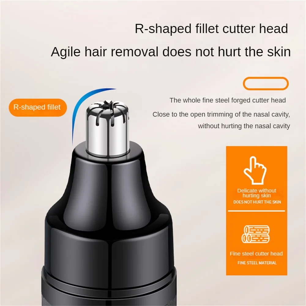 Electric Nose Hair Trimmer USB Charging Nasal Cavity Cleaning Artifact Nose Hair Scissors Ear Razor Removal Shaving Tool Face