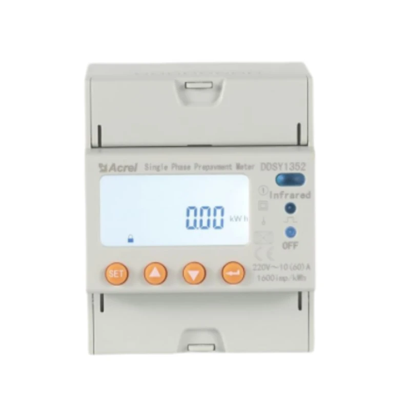 

DTSY1352-RF 3 Phase rs485 Energy metering ct prepaid control Watt Meter