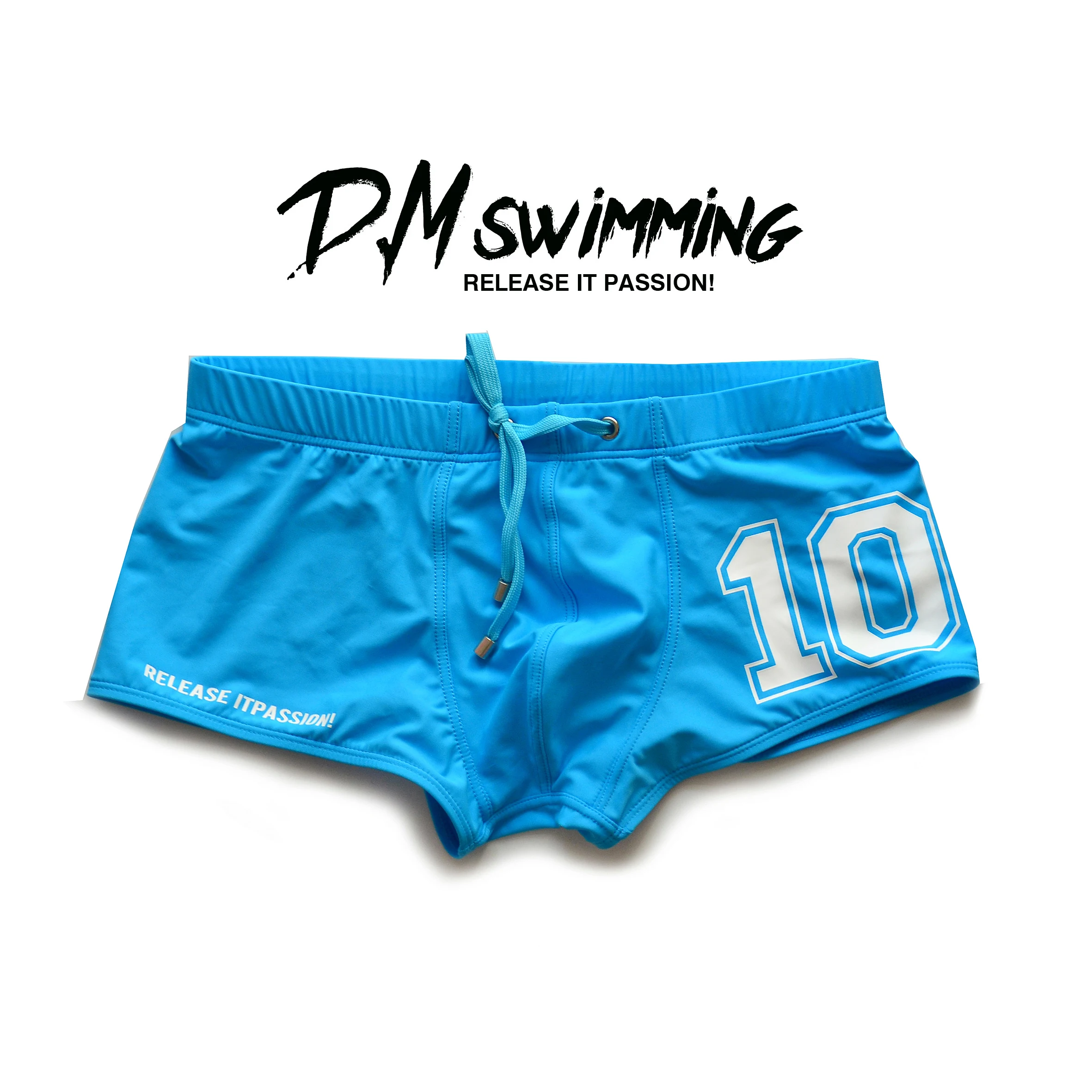 Men's Underwear Men's Swimming Trunks Low Waist Sexy Boxers Letter Print Surf Beach Swimming Youth Sports